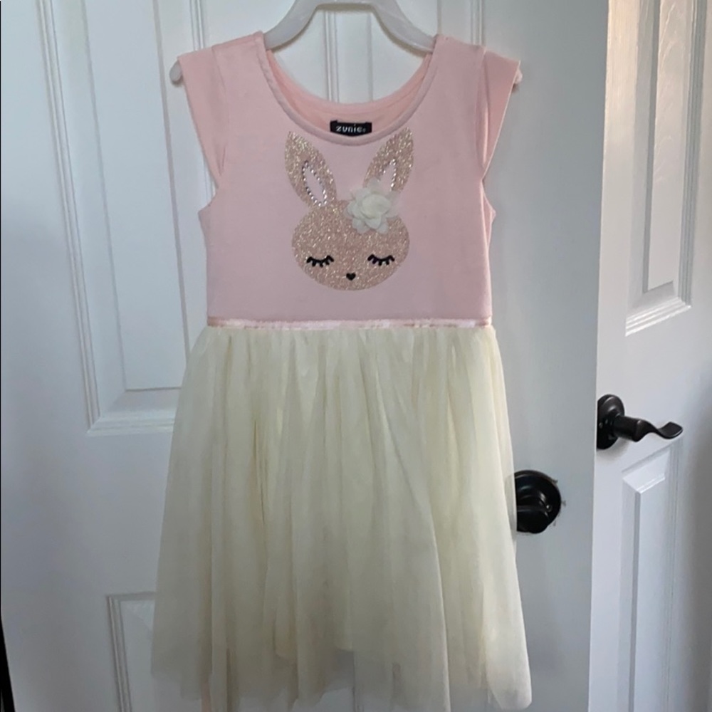 Easter dress Pink Off-white size 6 Bunny Zunie
